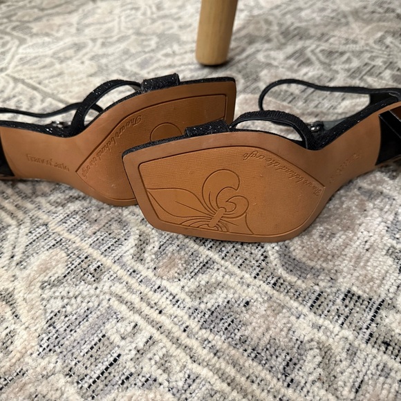 Franco Sarto Glittery Black Heels - Picture 4 of 6